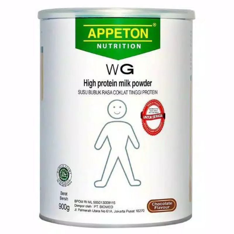 

APPETON WEIGHT GAIN Susu untuk Gemuk rasa COKLAT(DEWASA) 900GRAM