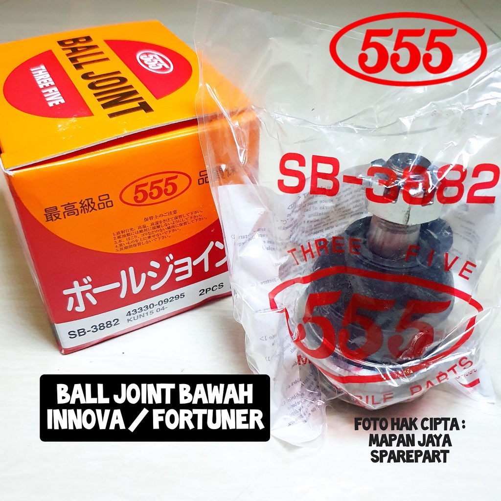 555 BALL JOINT BAWAH - INNOVA / FORTUNER / HILUX SINGLE CABIN