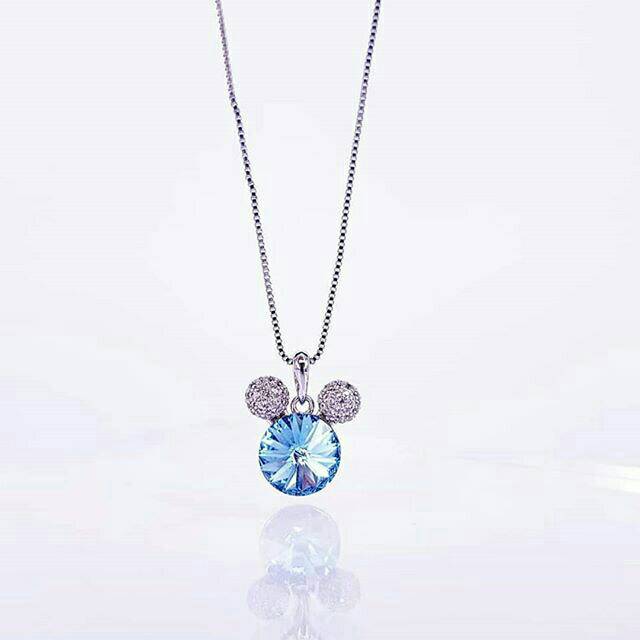 Kalung Swarovski crystal Mickey disney