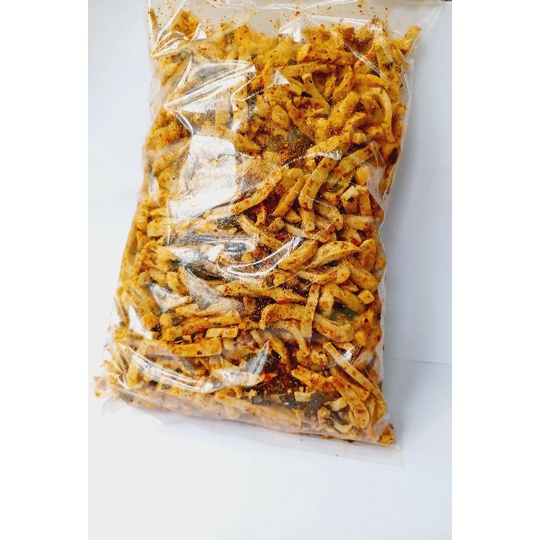 BASRENG STICK CRISPY VIRAL [ 500 gr ] BUMBU BASAH REMPAH ASLI DAUN JERUK/HALAL-stick pedas dj 500g
