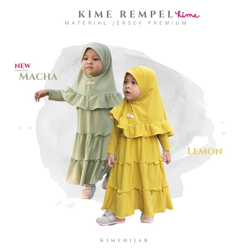 Gamis Anak Perempuan Syari kime Rempel by kimehijab ( gamis dan hijab )
