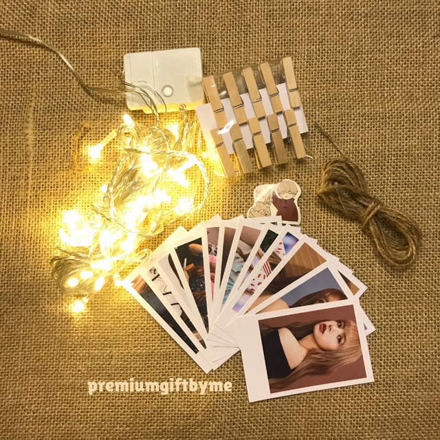 PREMIUM Paket POLAROID 2R KUALITAS BAGUS Hampers Aesthetic Kado Ultah Hadiah Pernikahan Gift Paket Wisuda Ulang Tahun Tunangan Kelahiran Murah Unik Estetik Sahabat Pacar Istri Bayi Anak Box Lampu Tumblr LED