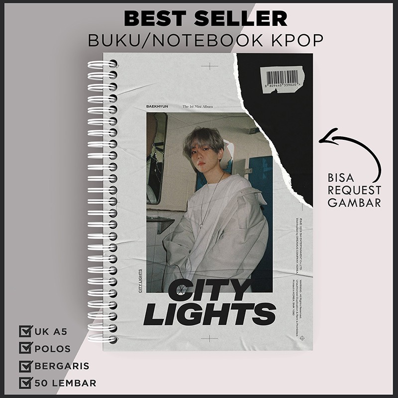 

[TERLARIS] Notebook A5 Buku Tulis Buku Catatan KPOP EXO Buku Catatan Bergaris Buku Agenda Termurah