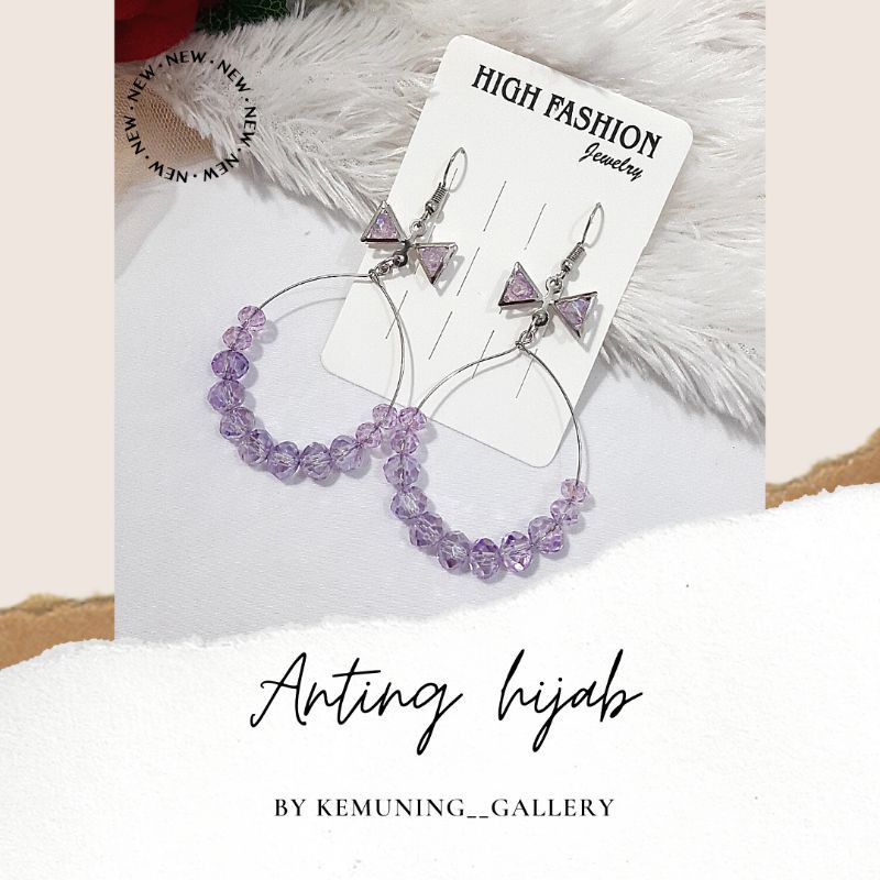 Anting Hijab Cantik|Aksesoris Elegant|Anting Hijab Dewasa