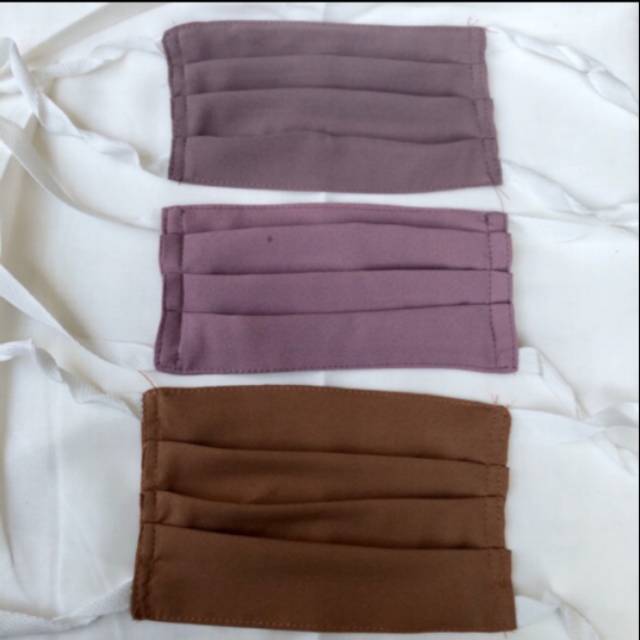 Masker kain hijab tali - Masker kain hijab tali