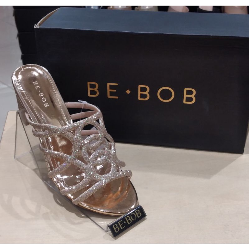 Sandal Pesta Wanita Hak Kotak 5cm Blink" Cantik Rose Gold Be-bob