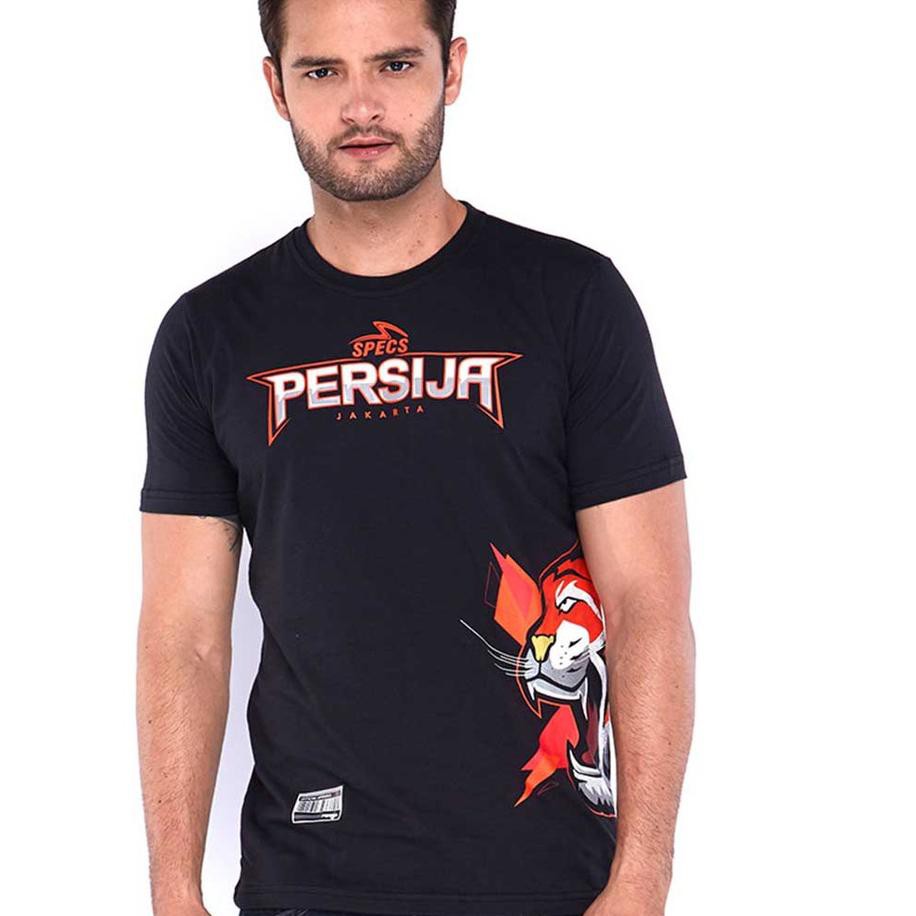 SALE Kaos specs persija 2018 t-shirt tiger head  - black ,,...,,.