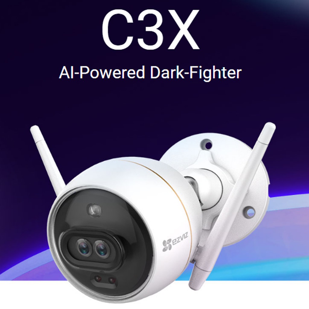 EZVIZ C3X 2MP 1080P Outdoor CCTV IP Camera Dual Lens with Color Night Vision