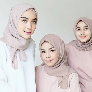  Bella Pashmina Polos Premium Kerudung Hijab Bella Bahan 