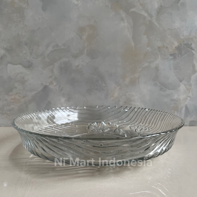 Piring Buah BLC-3000 | Piring 30cm Ceper Besar Kaca Wadah Makanan Berkualitas Elegant Kedaung Mewah 