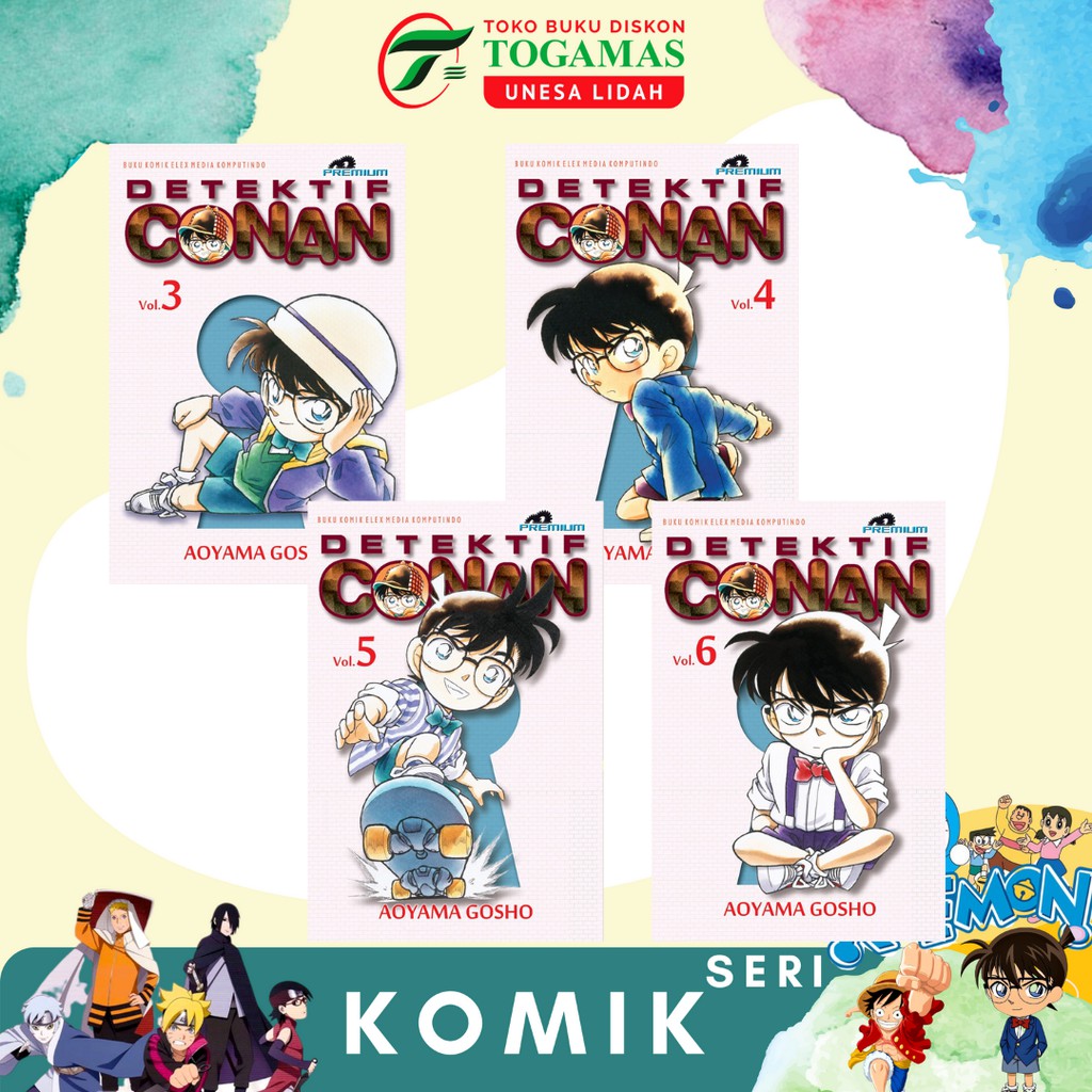 KOMIK DETEKTIF CONAN  ED. PREMIUM 01, 02, 03, 04, 05, 06, 07, 08, 09, 10, 11, 12, 13 KARYA AOYAMA GOSHO