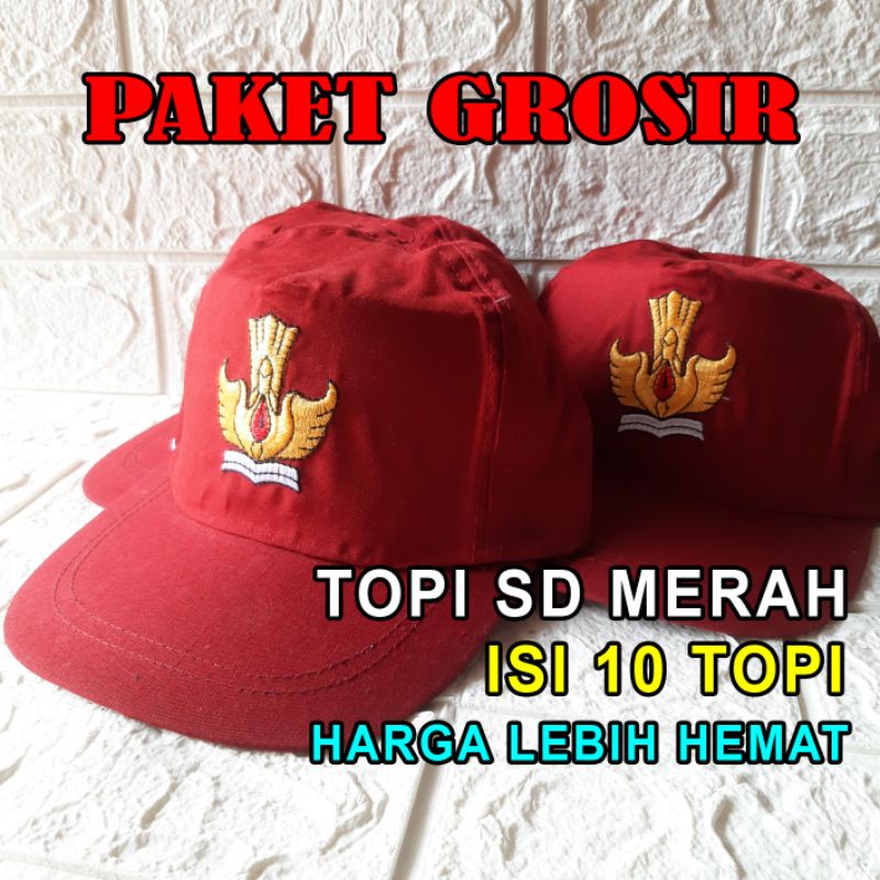 TOPI SD GROSIR