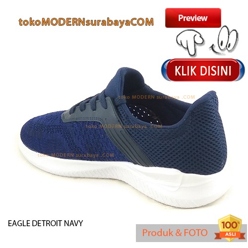 EAGLE DETROIT NAVY Sepatu Pria Olahraga Sepatu Running kets Sneakers