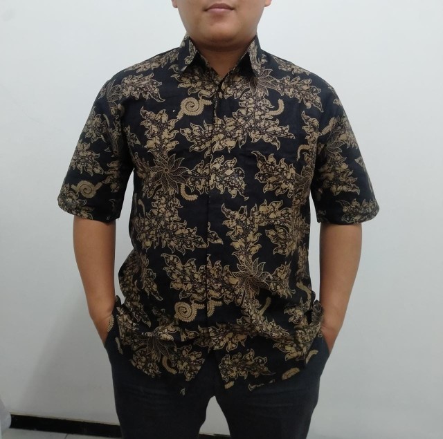 Bswartbatik Hrb026 Kenongo Hem Pendek Padi Pekalongan M L Xl Batik Pria Murah Moderngrosir