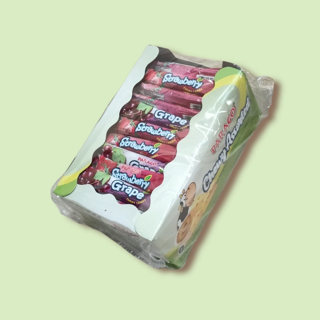 Jual Parago Fruity Chewy Candy Gram Pcs Box Shopee Indonesia