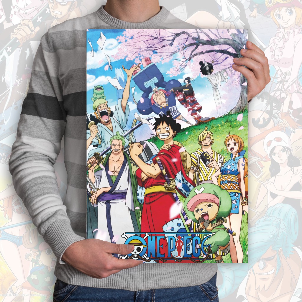 Poster Anime One Piece - Size A3+ Luffy Zoro Nami Robin-4