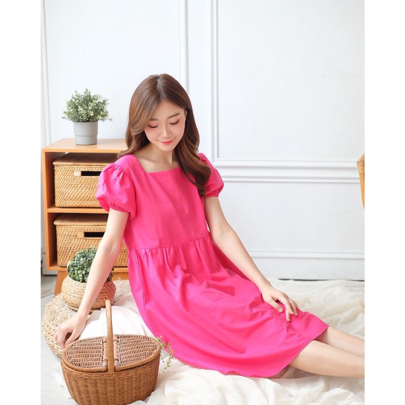 dress AUDRY  korea santai,dress murah,dress kekinian,dress sabrina,dress terlaris