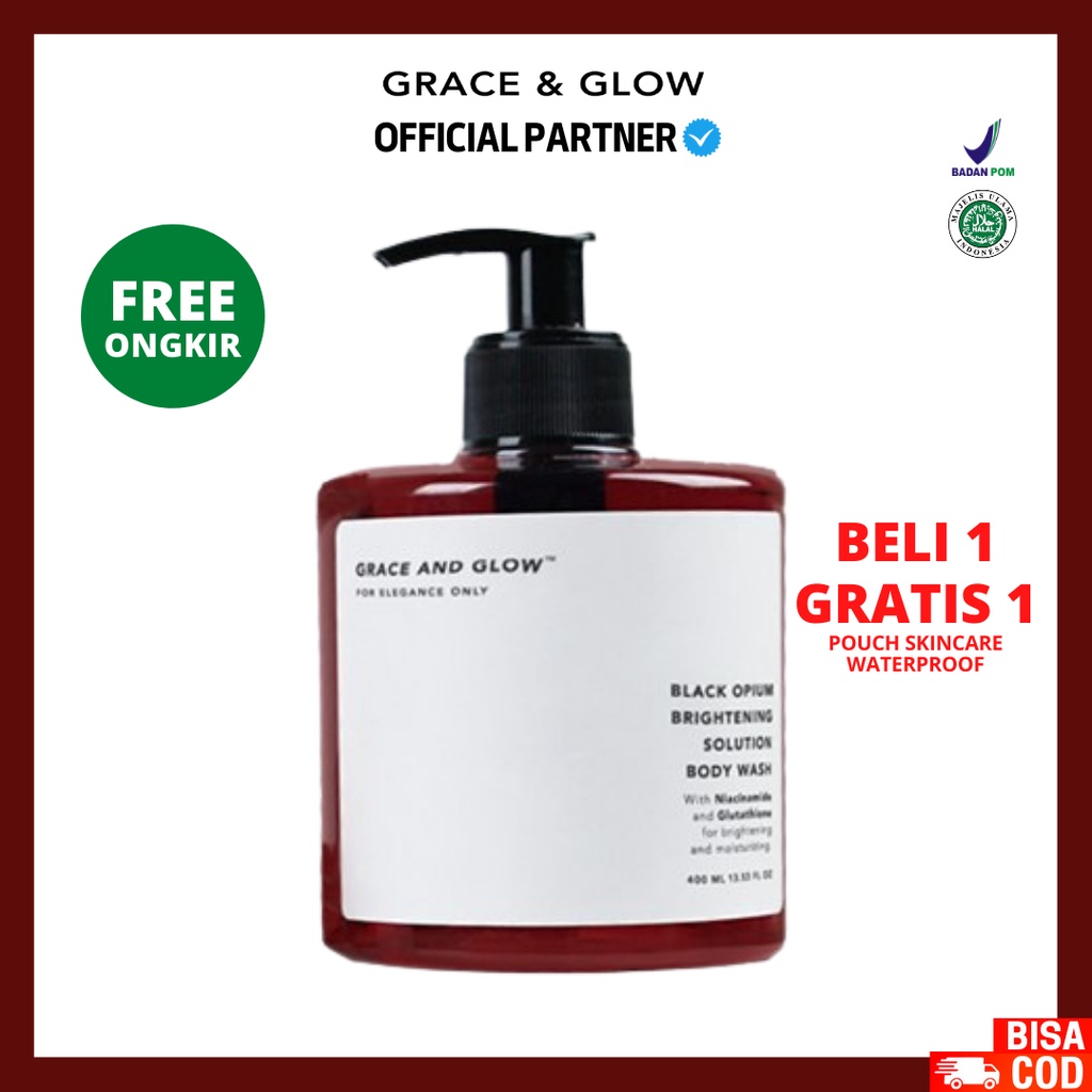 [ FREE GIFT ] Grace and Glow Black Opium Body Wash 400ml