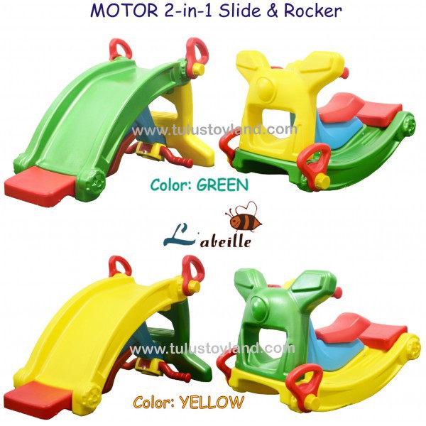 Perosotan Labeille Motor 2 in 1 Slide and Rocker