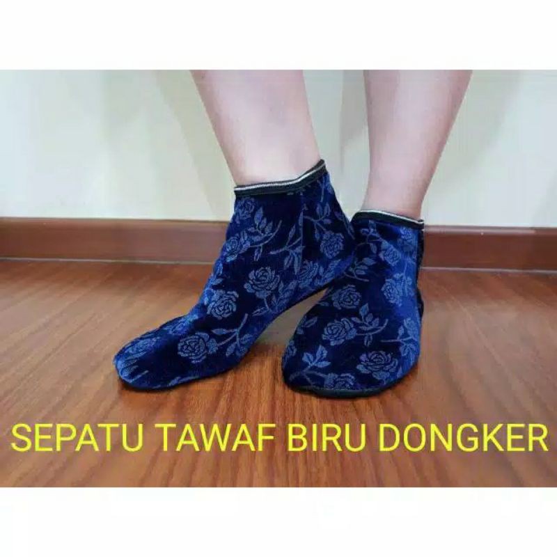 Kaos Kaki Tawaf Boot Emboss Warna dan Hitam