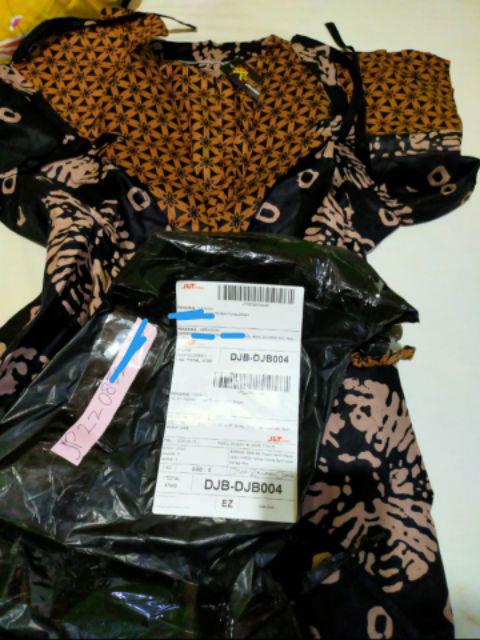 Batik Solehah - Batik Cople Gamis Maura Couple Jatayu Fashion Wanita Batik Kopel Kemeja Sarimbit