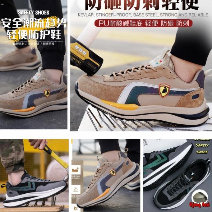 Sepatu Safety wanita pria Sneakers sport Ringan