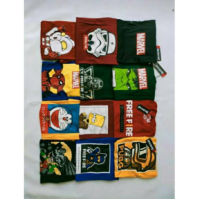 Kaos Anak Superhero 1-13 Tahun