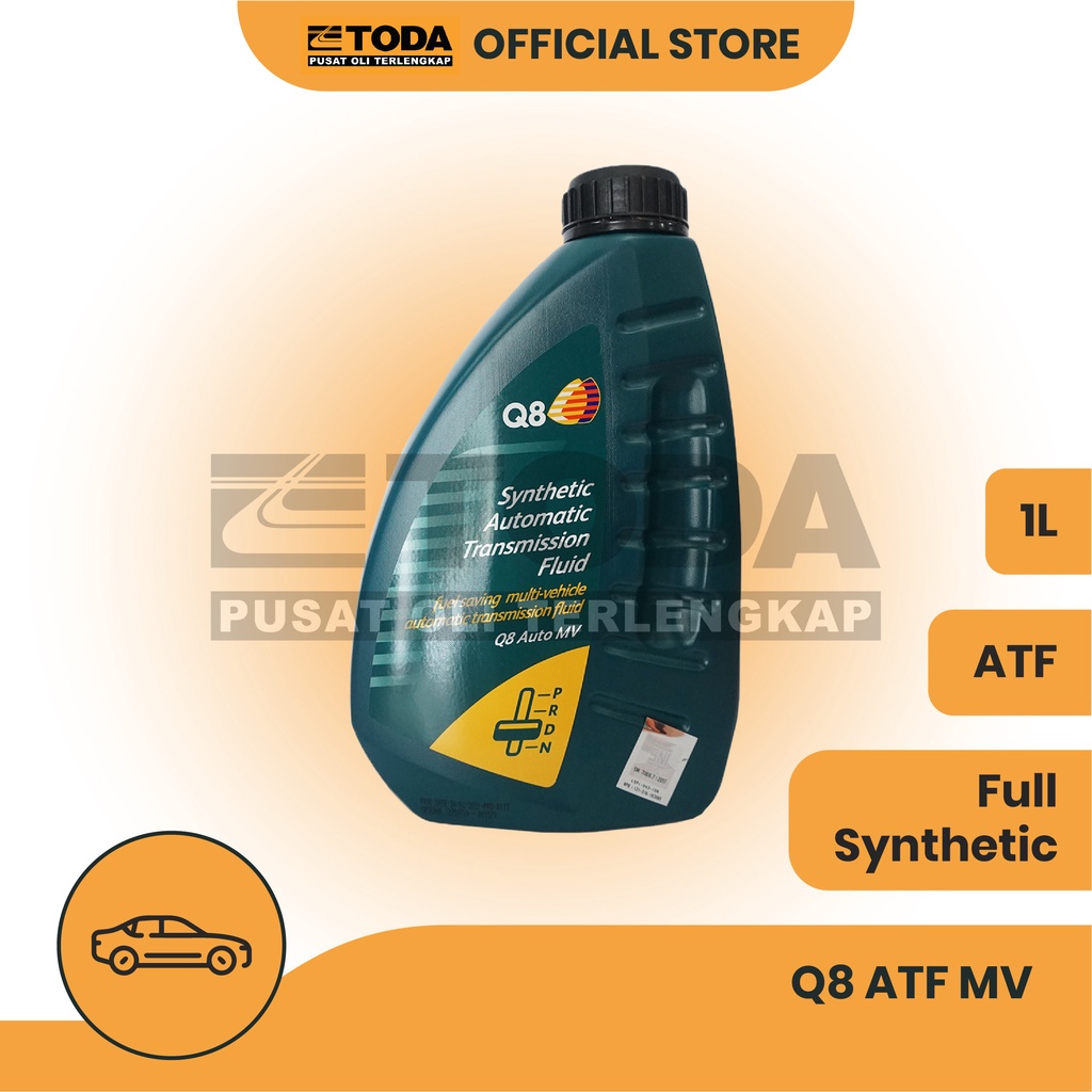 Oli Transmisi Q8 ATF AUTO MV 1L Original - Oli Transmisi Mobil