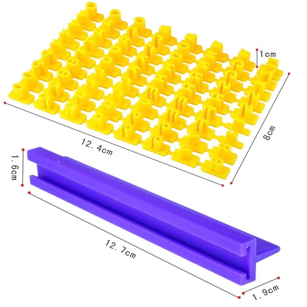 Suyo Cetakan Adonan Kue Cookie Desain Huruf Angka