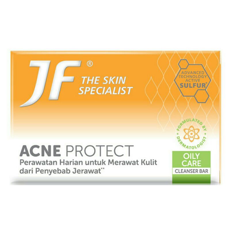 JF Sulfur Acne Protect Cleanser Bar - 90GR