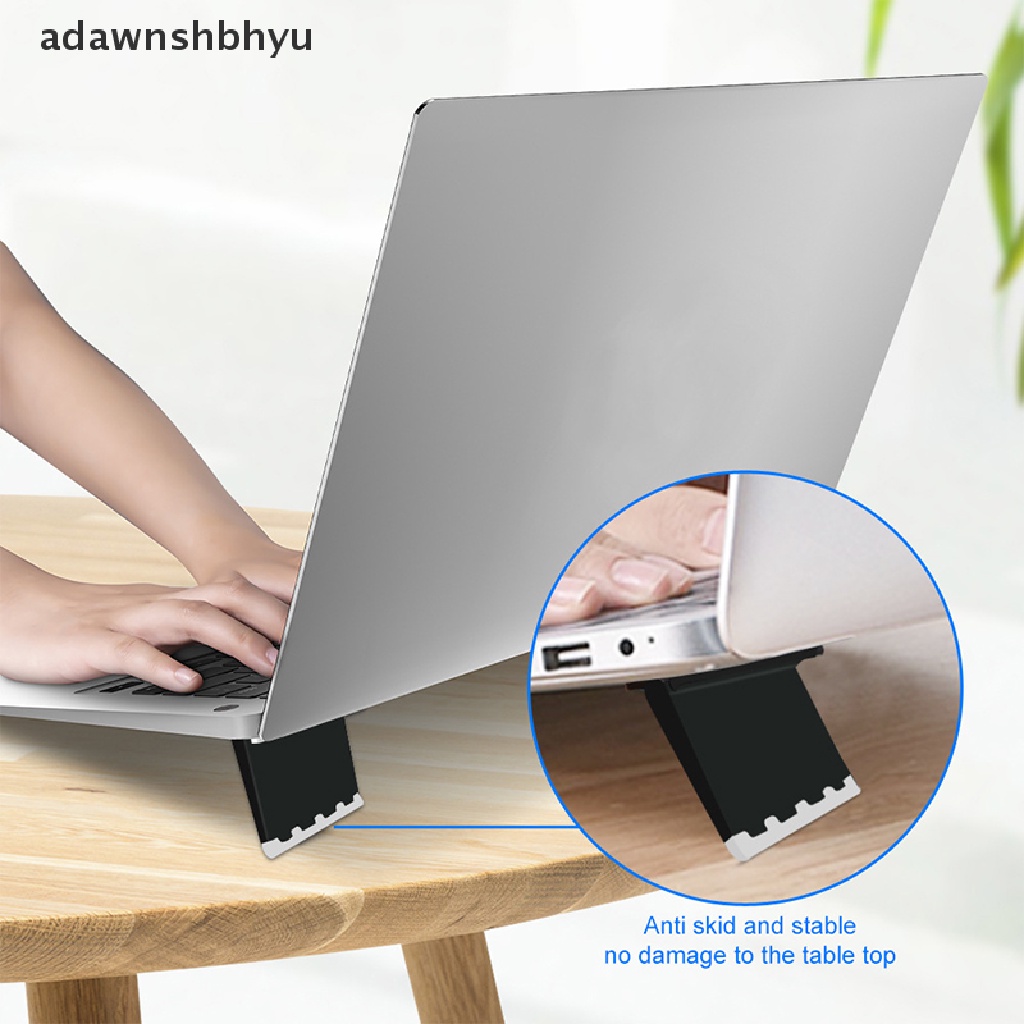 Adawnshbhyu 1pasang Dudukan Rak Pendingin Keyboard Laptop Komputer Riser Portable Macbook Stand