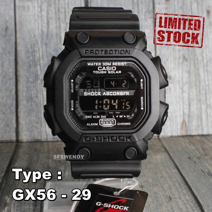 TERLARIS ... G Shock GX-56 Hitam Hijau Army Jam tangan digital pria - Hitam
