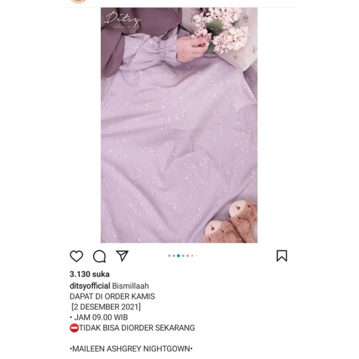 ditsy maileen ashgrey nightgown