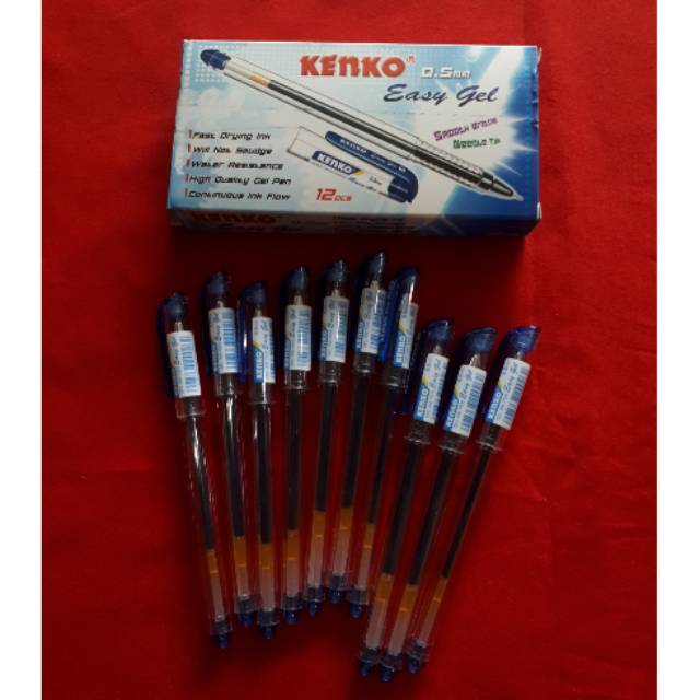 

Kenko Easy Gel Pulpen Tinta 0,5 mm warna BIRU