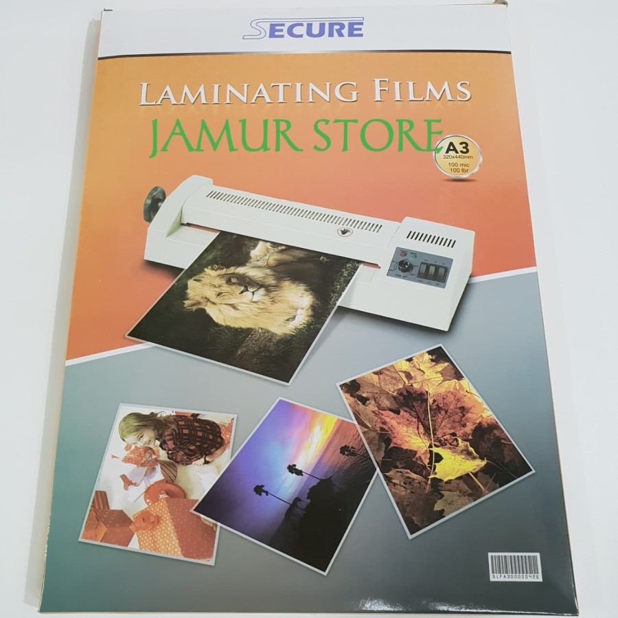 

Plastik Laminating Secure 100Micron A3