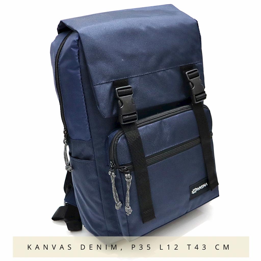 COD in aja Ma bro Free Ongkir ransel Distro Premium dua warna murah merk lokal buat sekolah jalan kanvas tebal