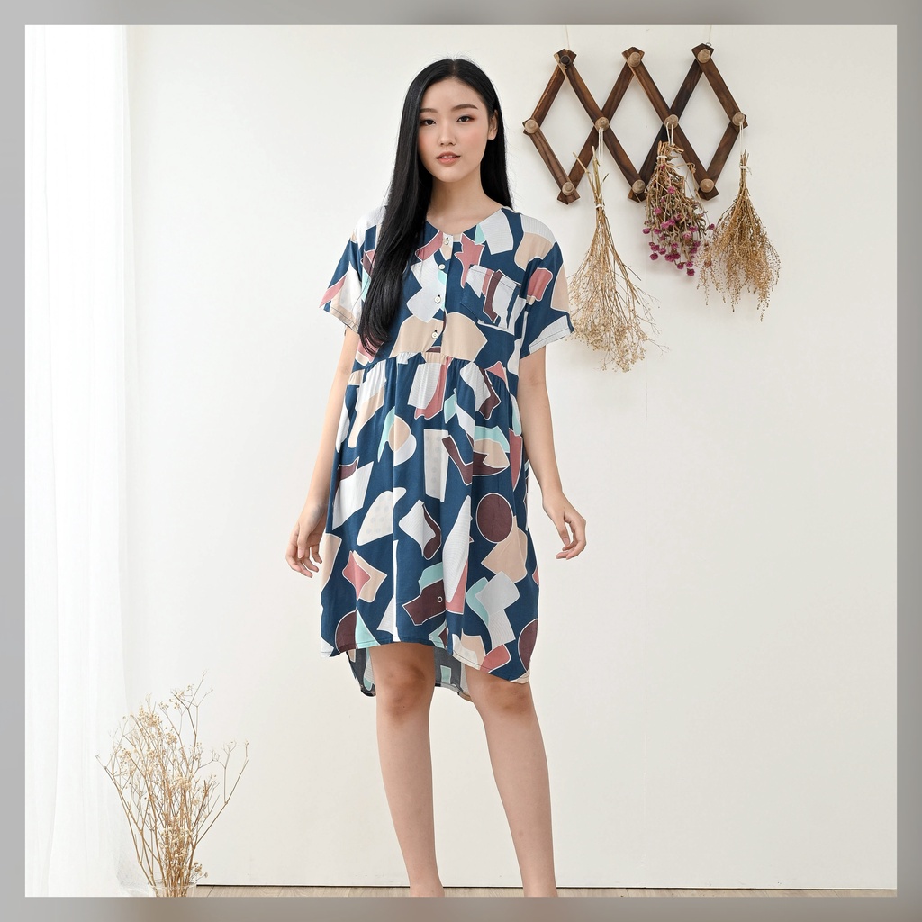 Julia Nightdress - Piyama / Daster Rayon Premium by RAHA Sleepwear-2