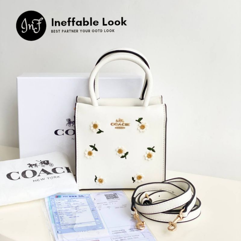 Slingbag Wanita tas selempang wanita Tas wanita Coach Daisy Top Handle Square Bag