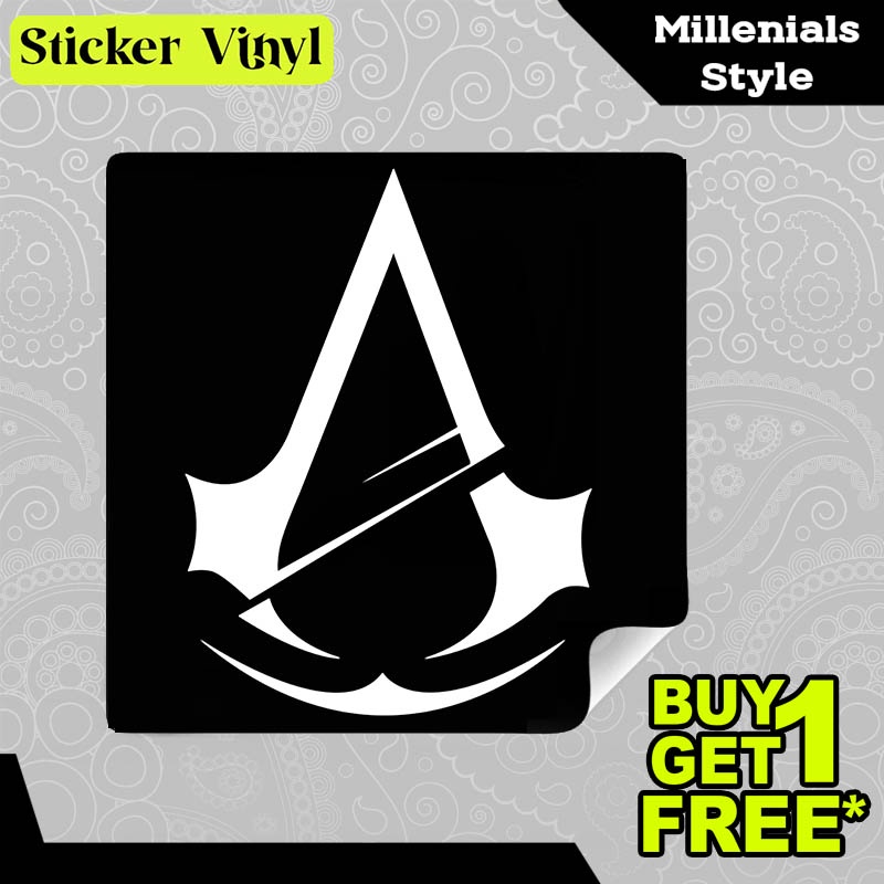 

Stiker Sticker Assassins Creed Logo Game PC dan Mobile Desain Keren dan Kekinian Aesthetic Bahan Vinyl Satuan Anti Air