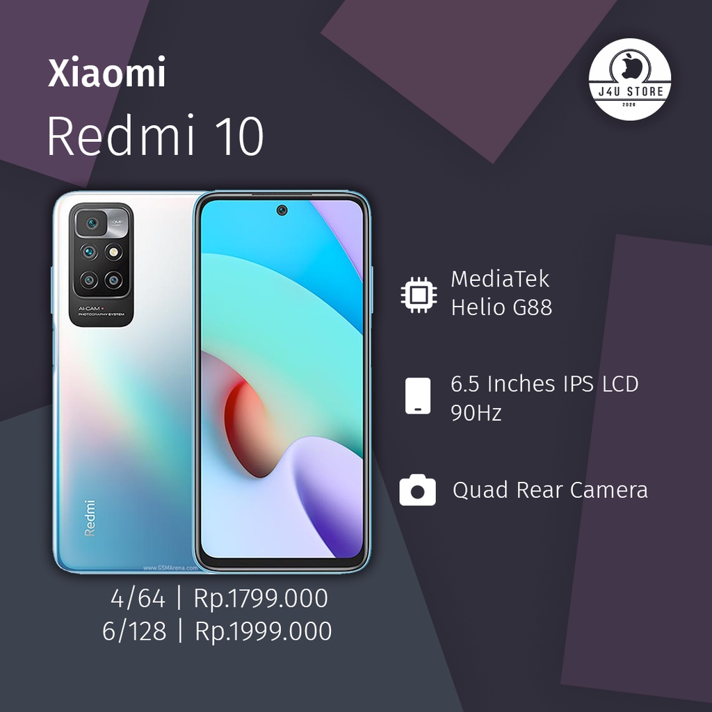 Redmi 10 4/64 & 6/128 Second Fullset