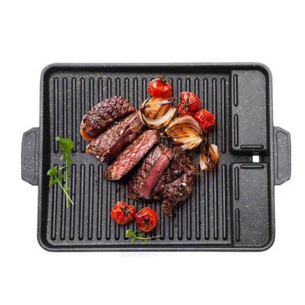 Yakiniku GrillPan Barberque Grill Pan Alat Pemanggang BBQ Non-stick homestation