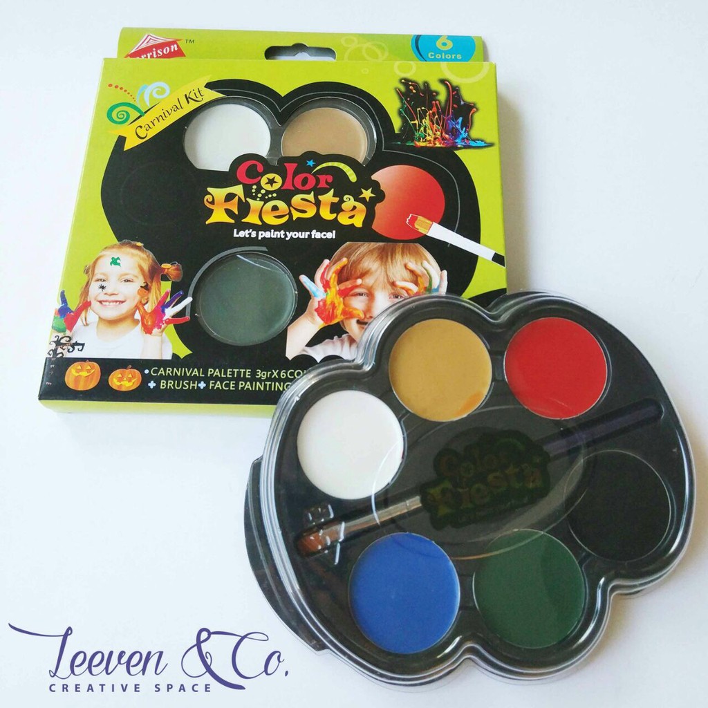 Color Fiesta Face Painting Set Shopee Indonesia