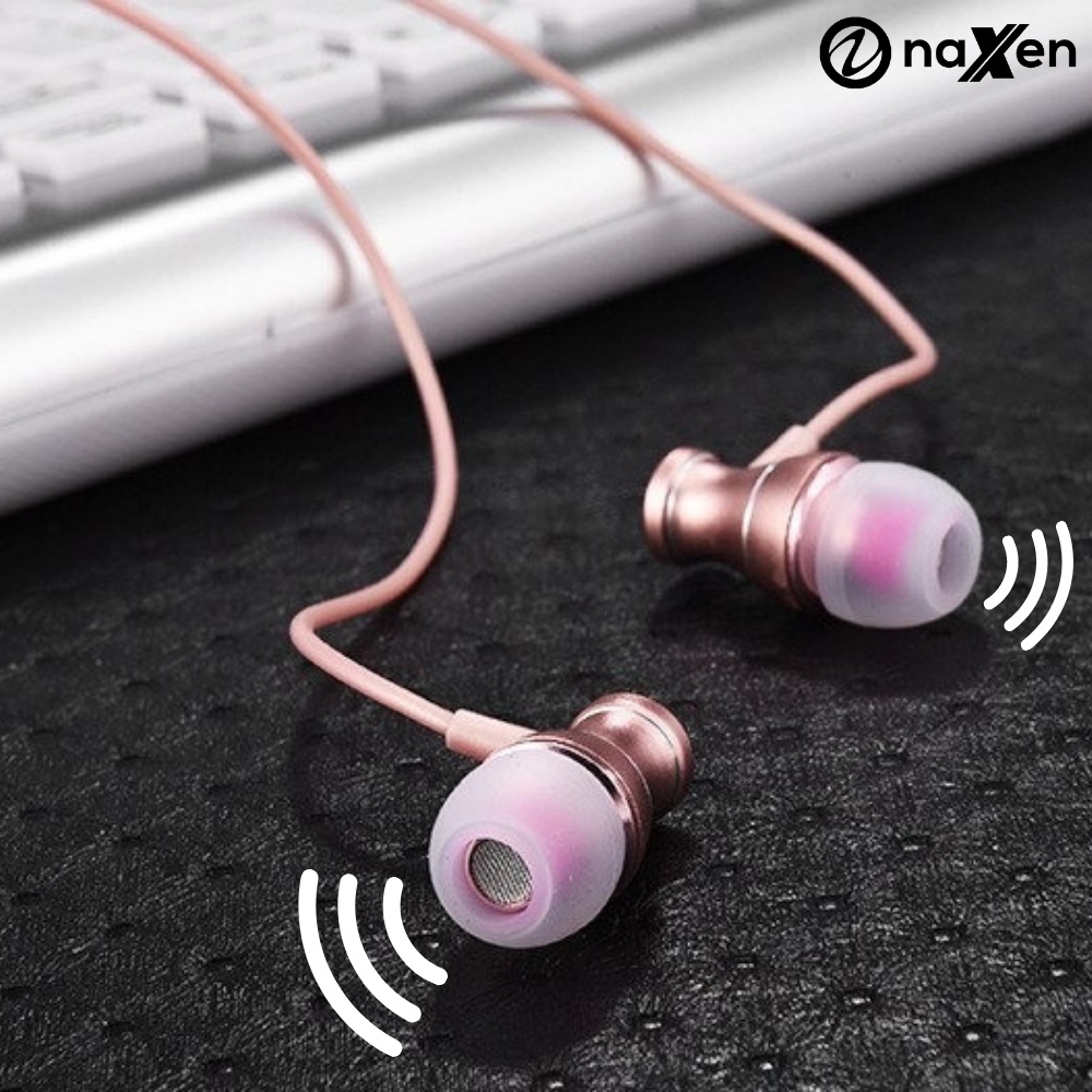 Headset In ear Naxen Premium HD Sound Bass + Microphone E04