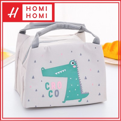 HomiHomi Tas Tempat Kotak Makan Bekal Lunch Box Anak Tahan Panas Motif Binatang TM015