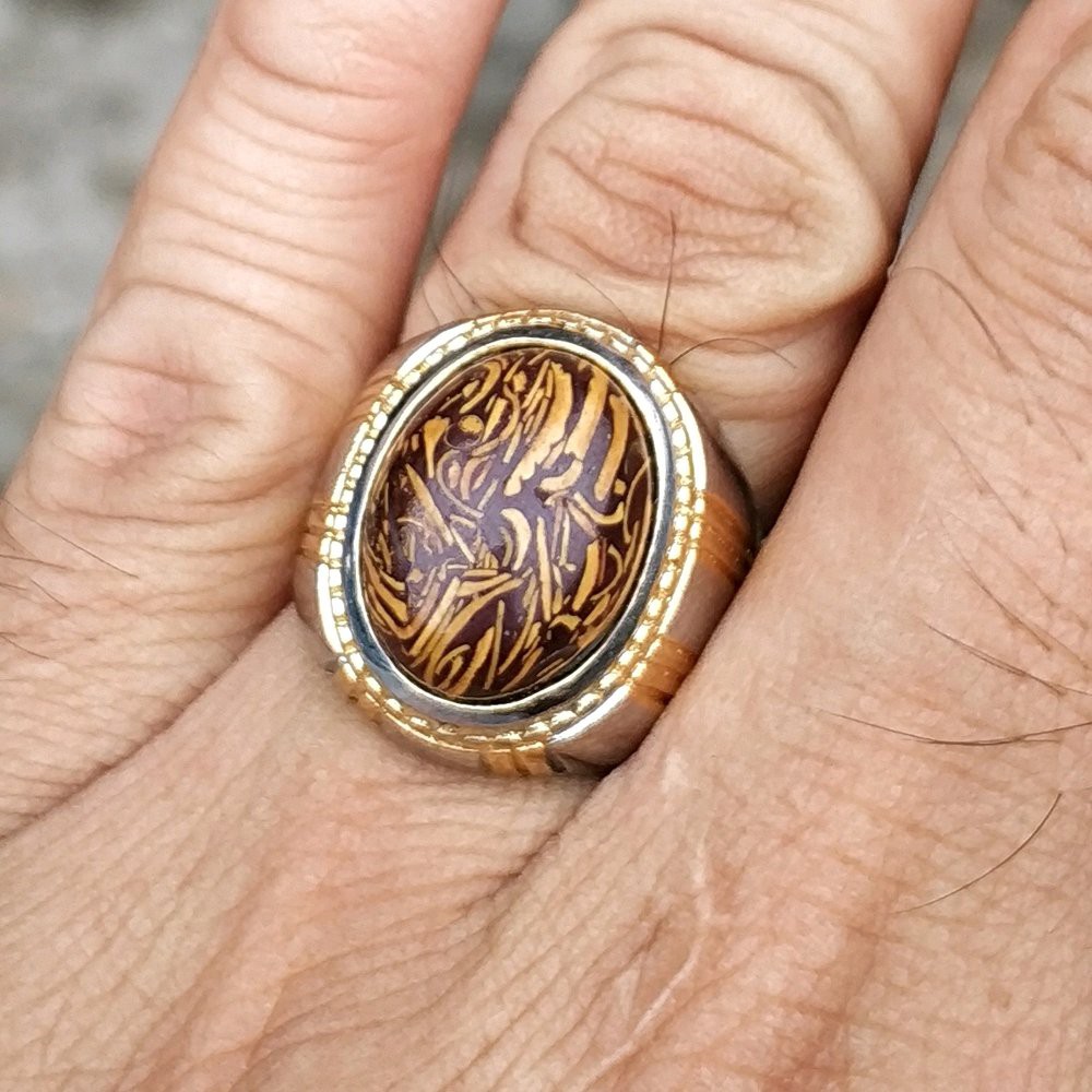 BATU AKIK NATURAL JASPER BATIK MINIMALIS INDIA