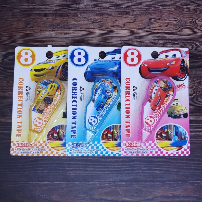 

Correction Tape / Tip-x Kertas 8m motif Cars