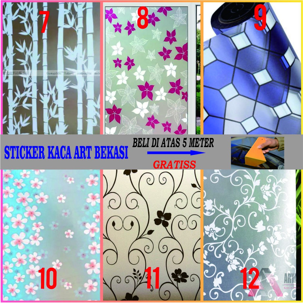 STIKER KACA JENDELA / STICKER KACA JENDELA MURAH / STIKER KACA MOTIF