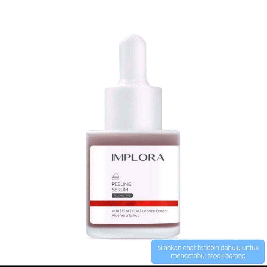 implora face serum luminous bright acne peeling midnight serum wajah