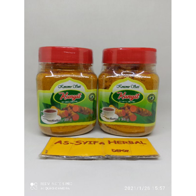 

Kunyit Kuning Murni Tanpa Campuran Kencono Sari isi 100 gram