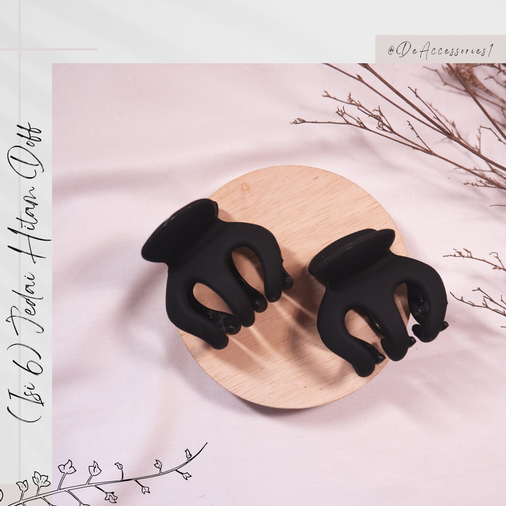 ( ISI 12 ) Jedai Hitam Doff / Jedai Hitam / Jepit Rambut Hitam